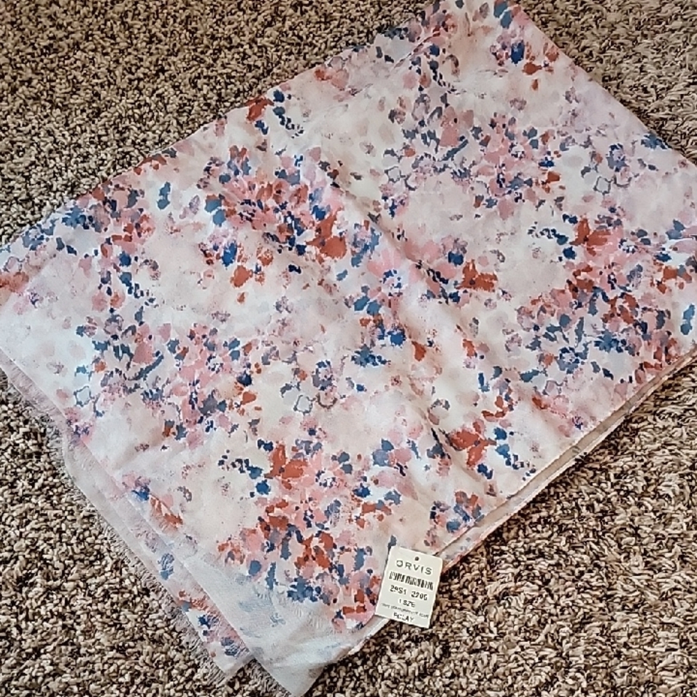 Orvis Multicolor Floral Scarf